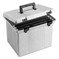 Portafile File Storage Box with Hanging Folders - Granite