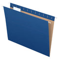 Recycled Letter Size Hanging Folders Navy 25 Pack - File & Organize