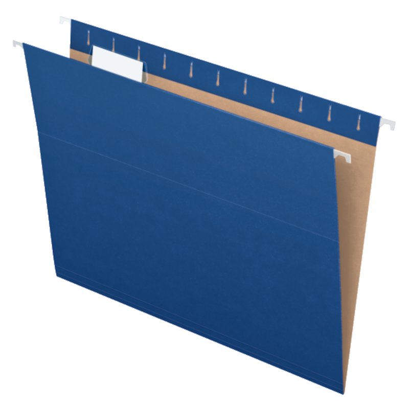 Recycled Letter Size Hanging Folders Navy 25 Pack - File & Organize