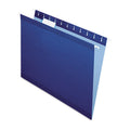Reinforced Hanging File Folders Navy Letter Size 25-Pack with Tabs