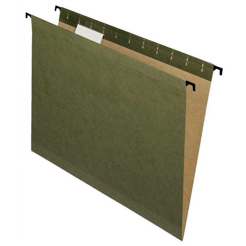 Pendaflex Green Letter Size Hanging File Folders Pack of 20 - Durable, Reinforced Tabs