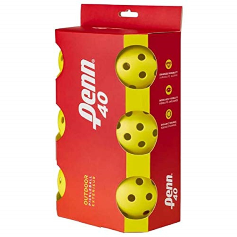 Penn Head 40 Pickleball Balls – 6 Pack, USAPA-Approved, High Visibility