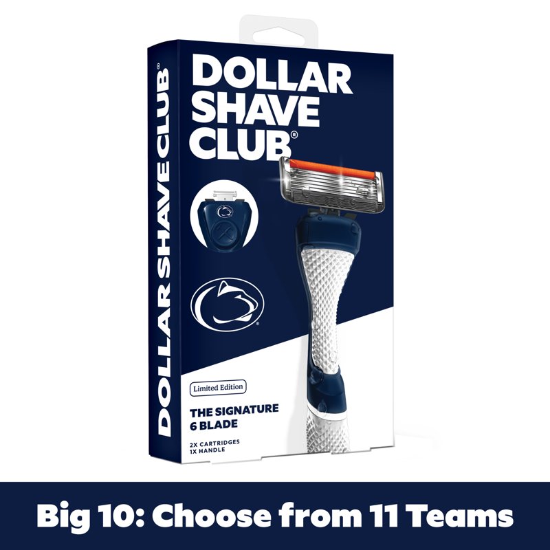 College Dorm Razor Set with 6 Blade Razors & Diamond Grip Handle