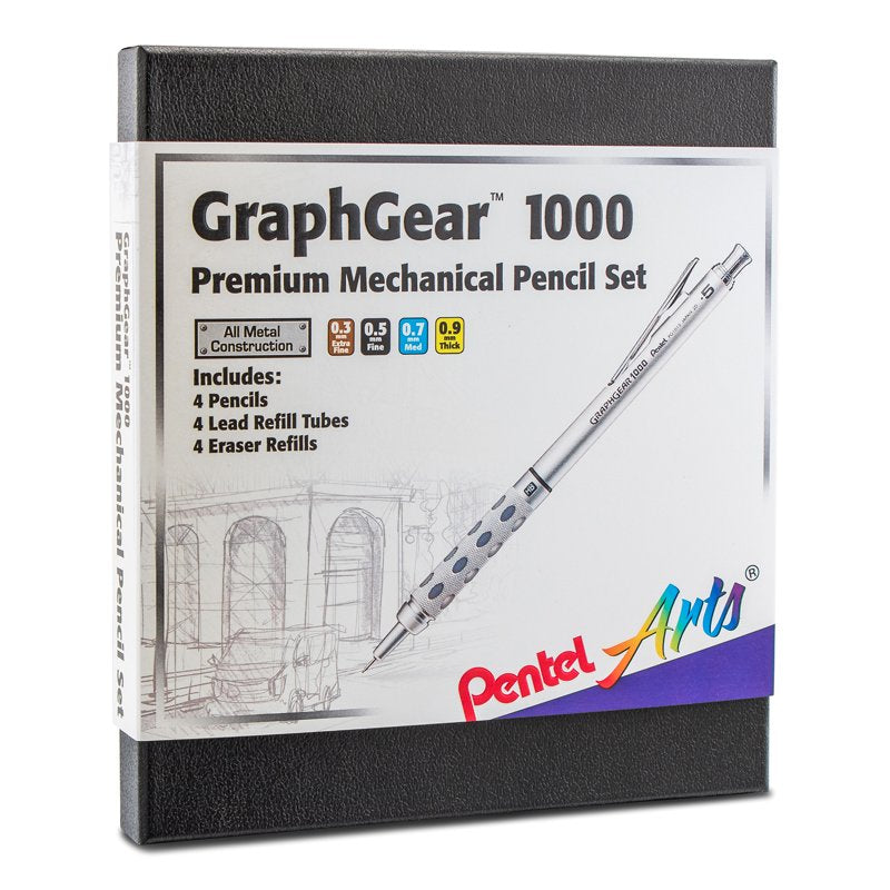 Drafting Pencil Set with Lead & Erasers - All Sizes & Pack Options