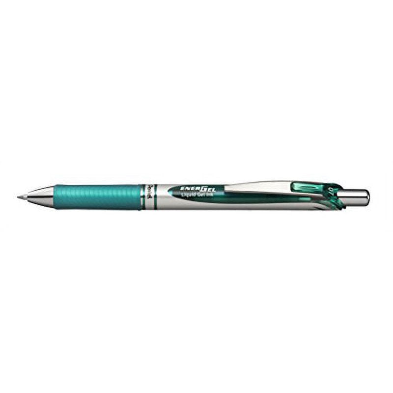 Retractable Gel Pen 12 Pack - Medium 0.7mm Liquid Gel Ink for Smooth Writing