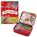 Gel Pen Set with Matte Finish, 21 Colors, 1.0mm - Premium Metal Box
