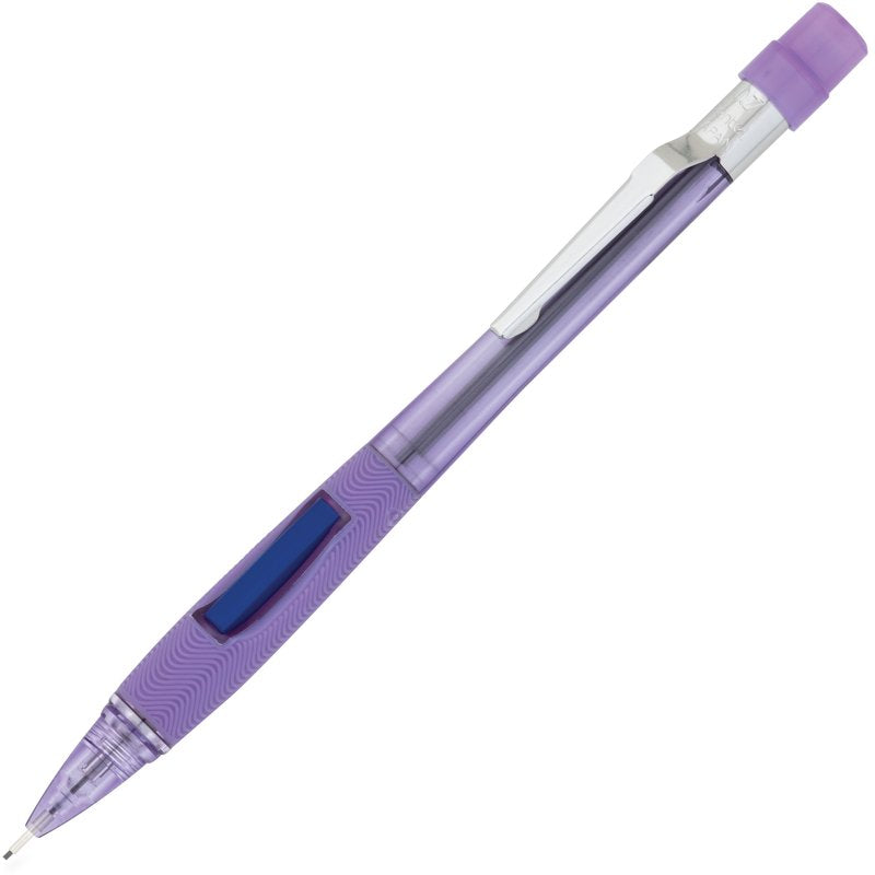 Mechanical Pencil 0.7mm Refillable With Side-Action Lead Advance - Violet Barrel