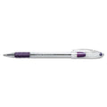 Ballpoint Pen Set - 0.7mm Translucent Barrel, Violet Ink, Pack of 1 or 2