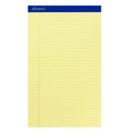 Legal Ruled Perforated Writing Pads - 50 Sheets, Yellow Paper