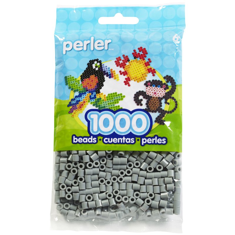 Perler Fused Bead Bag - Imaginative Kids Craft Storage - Grey