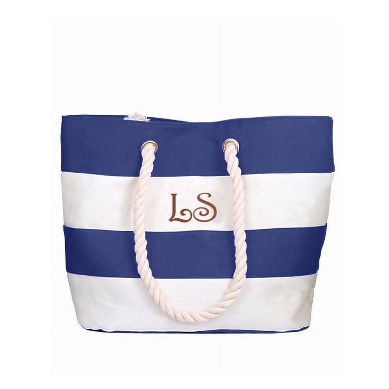 Personalized Summer Tote Bag with Rope Handles Water Resistant Beach Bag