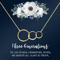 Personalized Necklace and Card Gift Set for Mother's Day Christmas - Hypoallergenic Stainless Steel, Gift Box Included