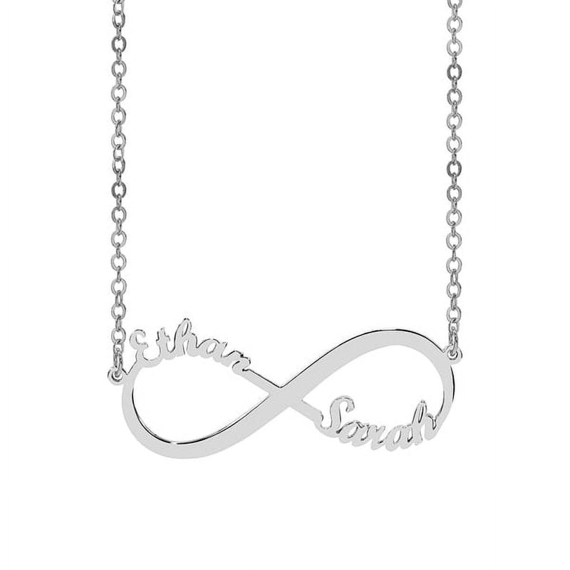 Personalized Sterling Silver Infinity Name Necklace for Women