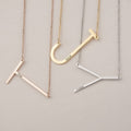 Personalized Initial Letter Necklace with Custom Engraving for Women