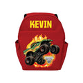 Personalized Youth Monster Jam Dragon Red Backpack with Multiple Pockets