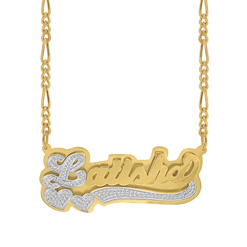 Personalized Name Necklace Sterling Silver 14K Gold Plated Custom Jewelry