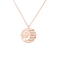 Personalized Family Birthstone Necklace with Tree of Life Pendant and Engraved Names