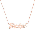 Personalized Name Necklace - Medium Bold Script Pendant in Rose Gold, Gold, Silver
