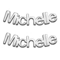 Personalized Name Earrings - Sterling Silver or Gold Over Sterling Silver Customizable Pendant