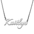 Personalized Name Necklace with Sterling Silver or Gold Finish, Custom Script Jewelry for Women
