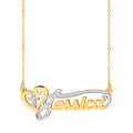 Personalized Religious Name Necklace with Heart and Cross - Customizable Gift Jewelry