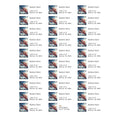 Personalized Address Labels Set of 150 - Custom Mail Stickers with American Flag Style