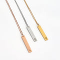 Personalized Rose Gold, Silver or Gold Name Necklace for Women - Custom Engraved Pendant Gift