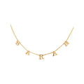 Personalized Initials Necklace - Custom Name Pendant in Sterling Silver or Gold