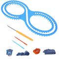 Afghan Loom Knitting Board Set for DIY Blankets, Hats, Scarves - Beginners Craft Kit