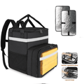 Insulated Food Delivery Backpack Large Leakproof Hot Pizza Bag with Pockets