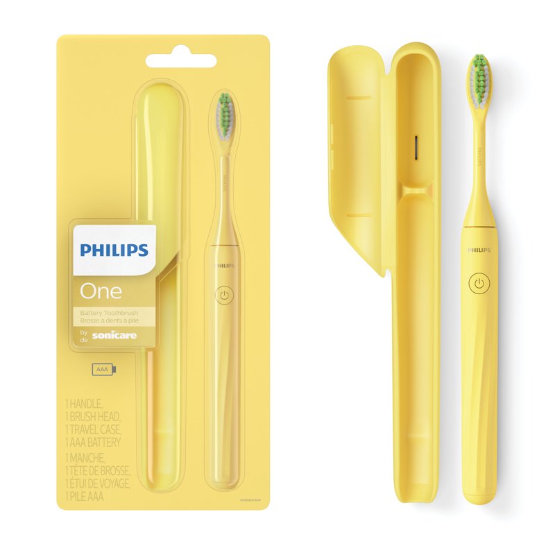 Electric Toothbrush Set with Travel Case and Brush Head - Multiple Colors