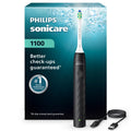 Electric Sonic Toothbrush with 14-Day Battery Life and Smart Timer - Black/White