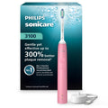 Electric Sonic Toothbrush with Pressure Sensor & Multiple Settings - Pink/White/Black