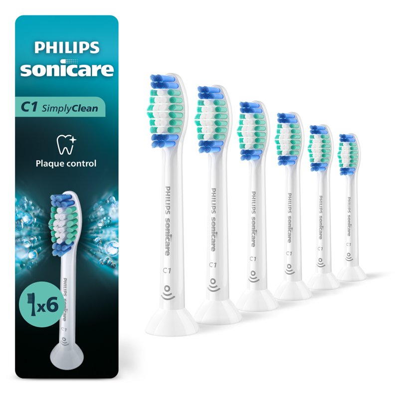 Electric Toothbrush Replacement Heads - Compatible with Philips Sonicare, 4 Pack, White
