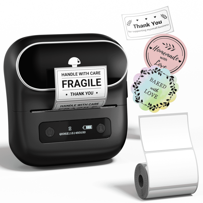 Portable Bluetooth Thermal Label Maker 3.14 Inch for Shipping & Organization