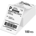 4x6 Thermal Shipping Labels - Fan-Fold, Waterproof, 100 Pack