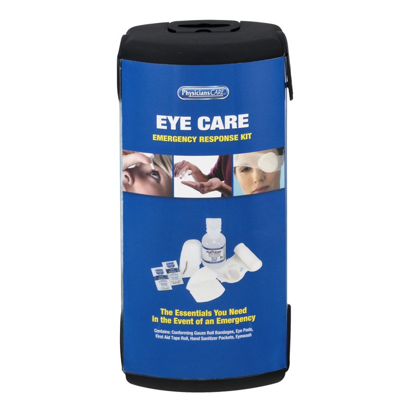 Eye Care Emergency Response Kit with Sterile Eyewash and First Aid Supplies