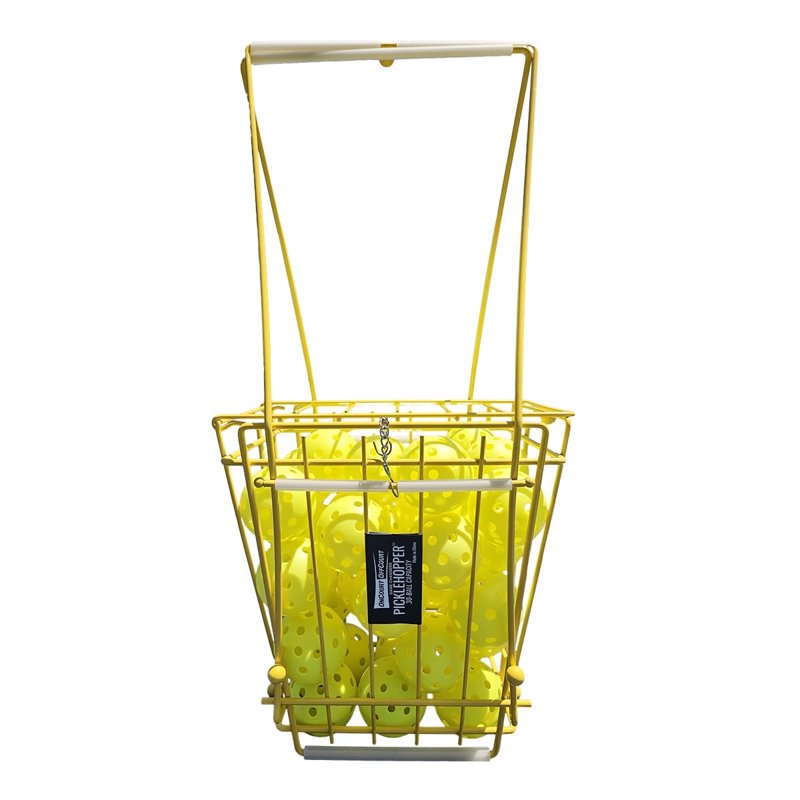 Pickleball Ball Hopper with 30-Ball Capacity - Effortless Pick-up Tool