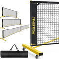 Portable Pickleball Net Set with Wheels - 3 Size Options, All-Weather Durable, Carry Bag & Easy Takedown