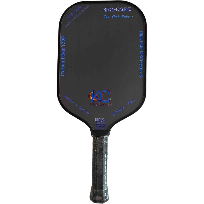 Pickleball Paddles - USAPA Approved T700 Carbon Fiber, 16mm Honeycomb Core, High Spin Textured Surface