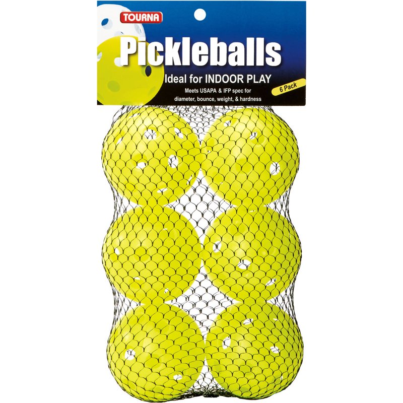 Tourna Strike Outdoor Pickleball – 6 Count, USAPA Approved, Optic Yellow