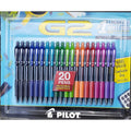 Pilot G2 Premium Gel Pen Set 0.7mm Fine Point Assorted Colors - 20 Count