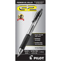 Premium Retractable Gel Pen Set - Ultra Fine Point, Black & Blue Ink