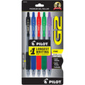 Gel Pen Set - Fine Point Retractable Gel Ink Pens in Assorted Colors, 5 Pack