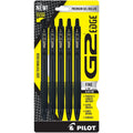 Gel Pens 0.7mm Fine Point Retractable Black Ink – 5 Pack