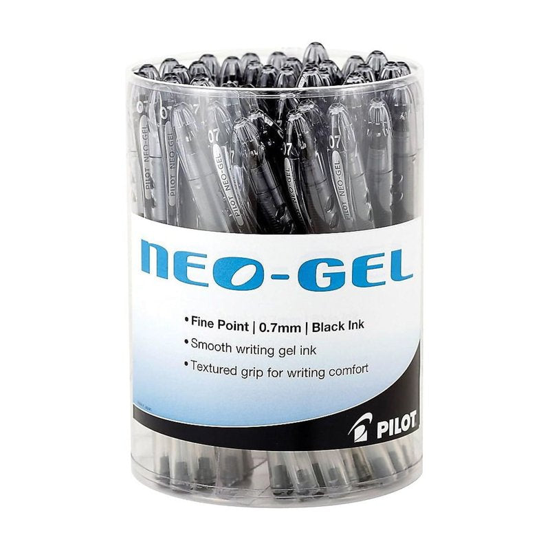 Pilot Neo-Gel Fine Point Gel Pens Set - Black Ink, 48 Pack