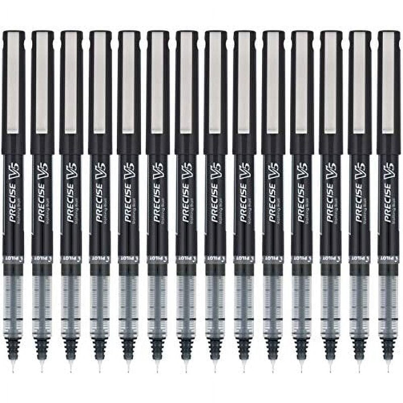 Premium Fine Tip Ballpoint Pens - Black Ink, 0.5mm, 14 Pack