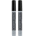 Silver Metallic Markers Set - Medium Point 2 Pack for Crafts & Surface Marking