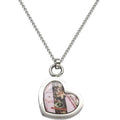 Pink Camo Heart Necklace - Mossy Oak Camouflage Jewelry Gift