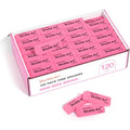 Bulk Pink Erasers for School and Office - Latex-Free Soft Erasers